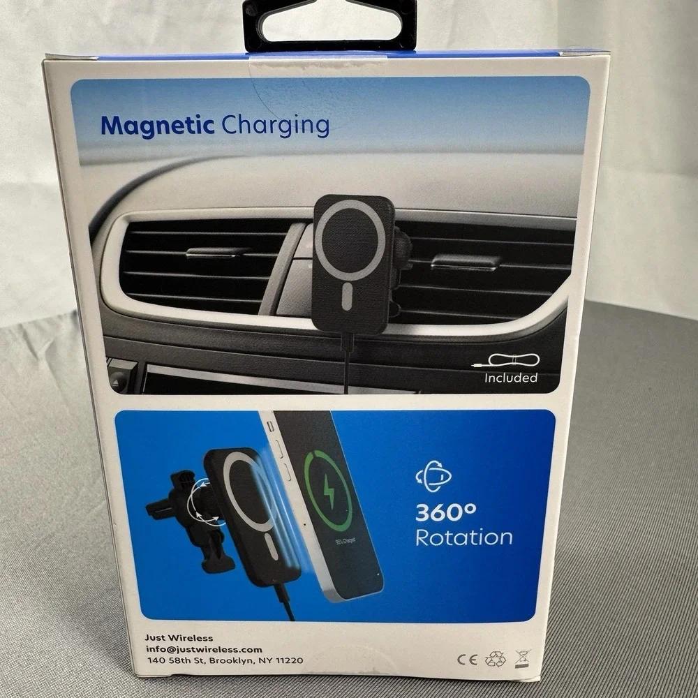 JW Just Wireless Magnetic Wireless Charging 7.5W-15W For‎ MagSafe Devices White